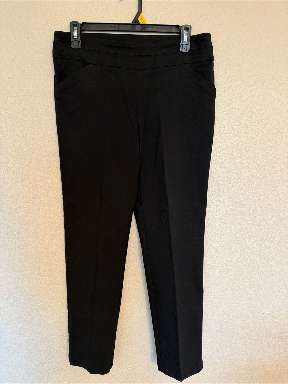Women's Black Pull-On Ponte Pants
